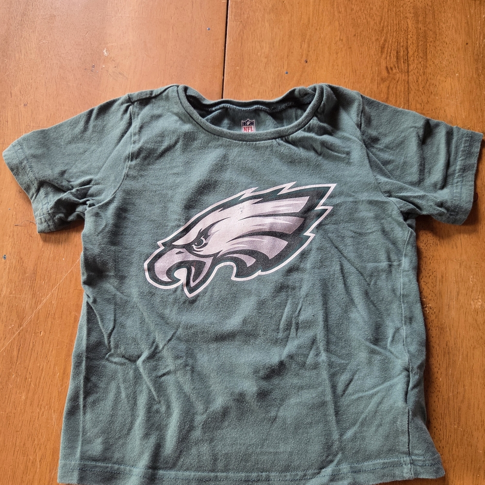 NFL Green Kids Tee with Eagle Logo